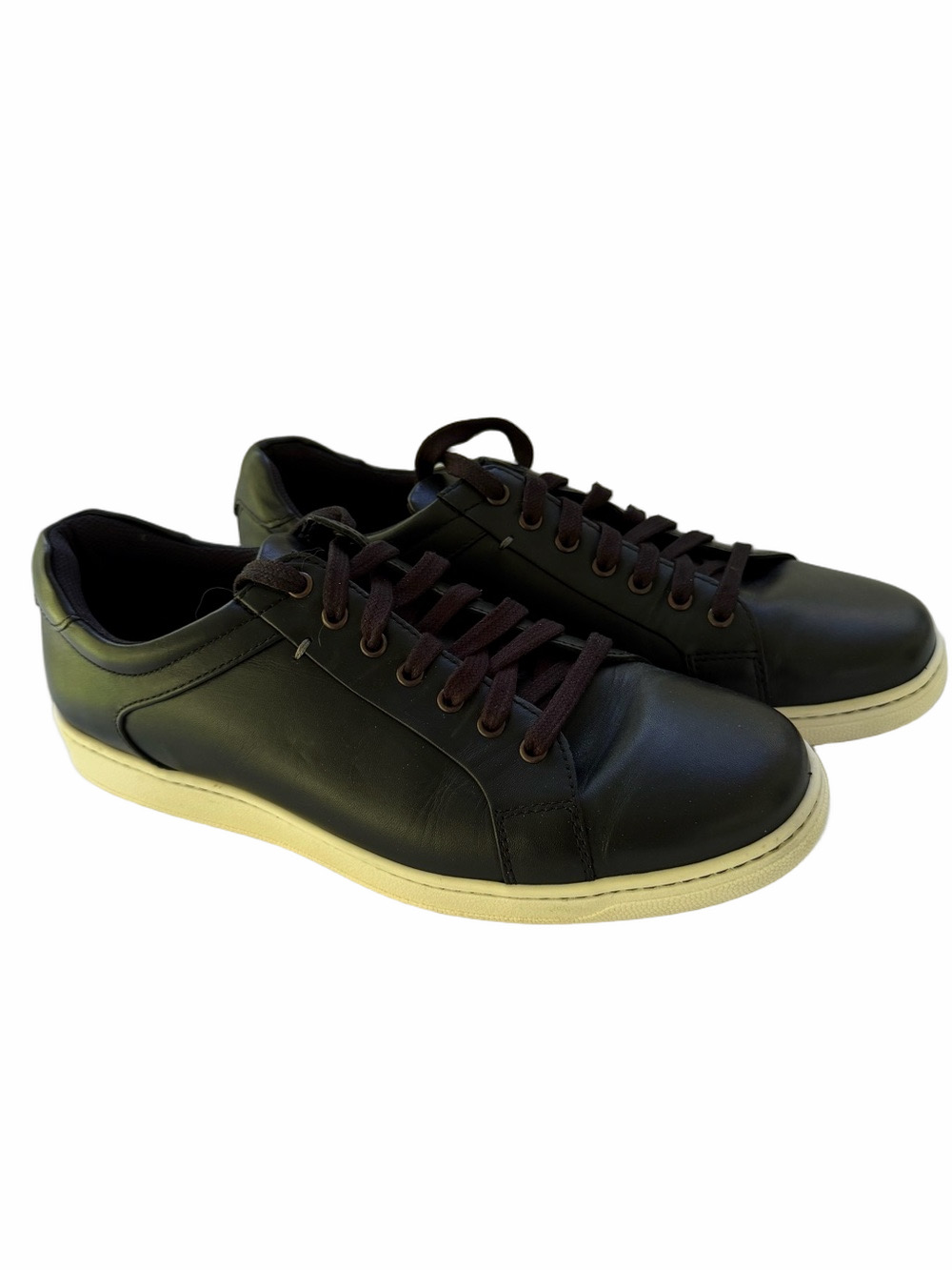 Cole Haan Leather Court Sneakers Mens Size 9 Black Shoes EUC